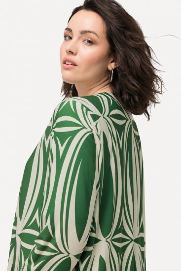 Ulla Popken 832884 Casaco Verde - Jaquetas - Casacos plus size para mulher