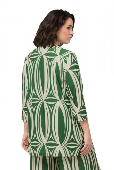 Ulla Popken 832884 Casaco Verde - Jaquetas - Casacos plus size para mulher