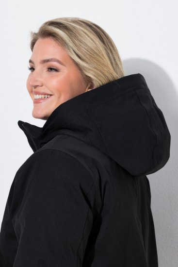 Ulla Popken 833341 Casaco técnico Preto - Jaquetas - Casacos plus size para mulher