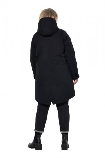 Ulla Popken 833341 Casaco técnico Preto - Jaquetas - Casacos plus size para mulher