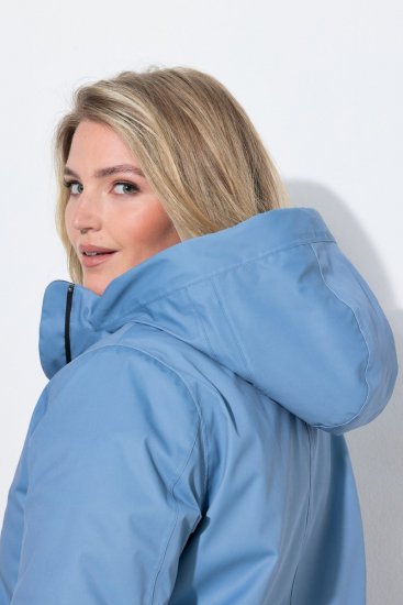 Ulla Popken 833341 Casaco técnico Azul acinzentado - Jaquetas - Casacos plus size para mulher