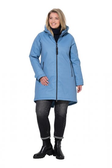 Ulla Popken 833341 Casaco técnico Azul acinzentado - Jaquetas - Casacos plus size para mulher
