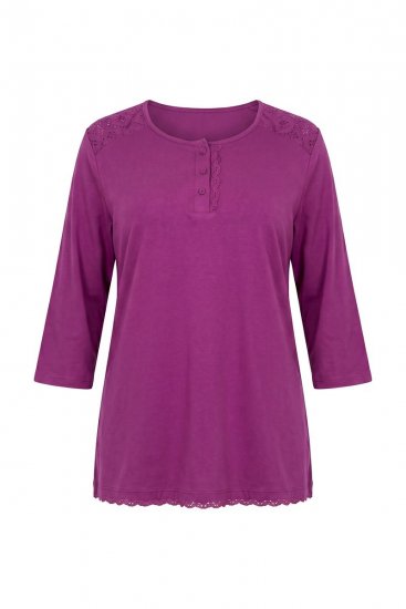 Ulla Popken 833660 Pijama Violeta - Pijamas/Loungewear - 