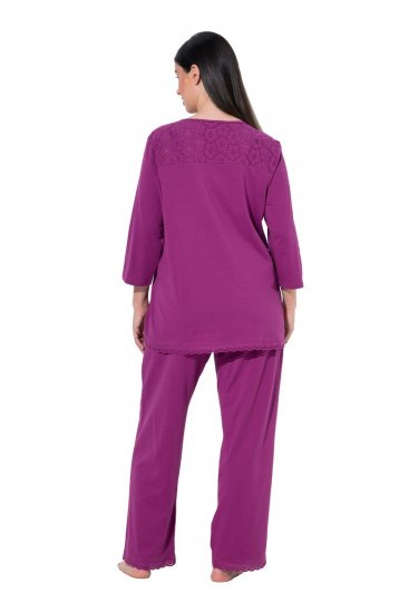 Ulla Popken 833660 Pijama Violeta - Pijamas/Loungewear - 