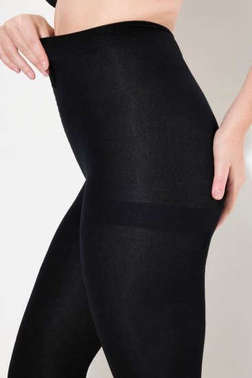 Ulla Popken 833809 Collants com padrão animal Preto - Collants & meias - 