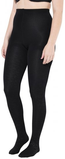 Ulla Popken 833809 Collants com padrão animal Preto - Collants & meias - 
