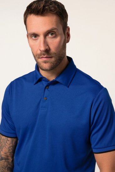JP1880 Jay-Pi QuickDry Golf Polo Shirt Titanium Blue - Roupa desportiva & Outdoor - Roupa Desportiva Tamanhos Grandes