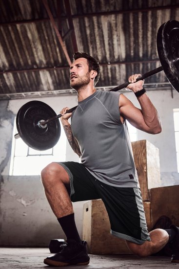 JP1880 Jay-Pi Bermuda QuickDry Mesh Fitness Shorts Black - Roupa desportiva & Outdoor - Roupa Desportiva Tamanhos Grandes