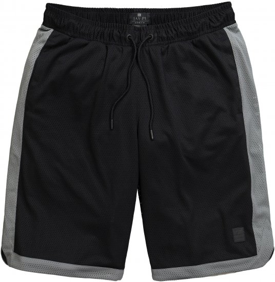 JP1880 Jay-Pi Bermuda QuickDry Mesh Fitness Shorts Black - Roupa desportiva & Outdoor - Roupa Desportiva Tamanhos Grandes