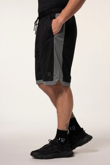 JP1880 Jay-Pi Bermuda QuickDry Mesh Fitness Shorts Black - Roupa desportiva & Outdoor - Roupa Desportiva Tamanhos Grandes