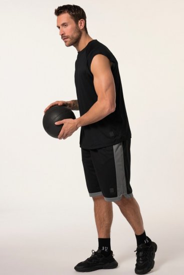 JP1880 Jay-Pi Bermuda QuickDry Mesh Fitness Shorts Black - Roupa desportiva & Outdoor - Roupa Desportiva Tamanhos Grandes