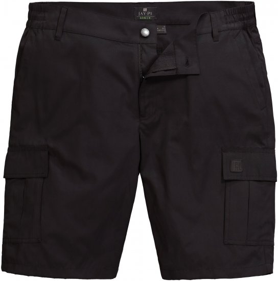 JP1880 Jay-Pi Bermuda QuickDry Cargo Shorts Black - Roupa desportiva & Outdoor - Roupa Desportiva Tamanhos Grandes