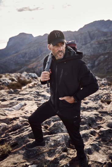 JP1880 Jay-Pi Functional Jacket Black - Roupa desportiva & Outdoor - Roupa Desportiva Tamanhos Grandes