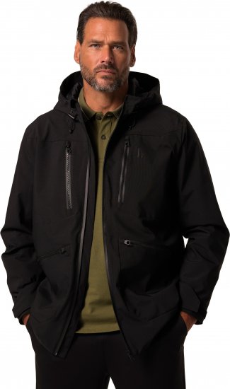 JP1880 Jay-Pi Functional Jacket Black - Roupa desportiva & Outdoor - Roupa Desportiva Tamanhos Grandes