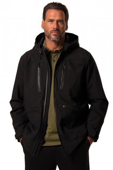 Jay-Pi 834145 Impermeável casaco funcional Preto - Roupa desportiva & Outdoor - Roupa Desportiva Tamanhos Grandes