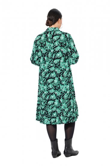 Ulla Popken 834191 Vestido camiseiro estampado Preto - Vestidos camiseiros - 