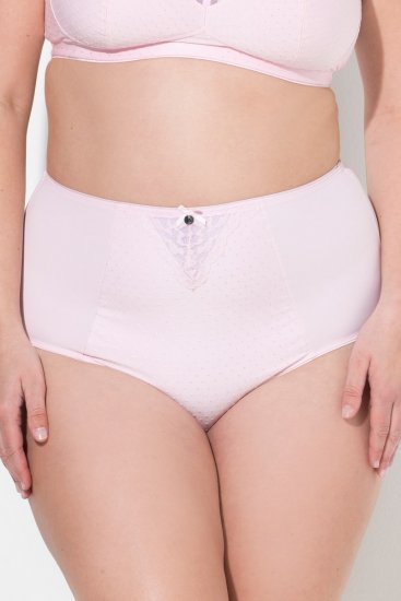 Ulla Popken 834307 Cuecas modeladoras com renda Rosa - Roupa modeladora - 