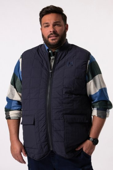 Men+ 464 Colete acolchoado com gola college Azul-marinho - Casacos - Casacos Homem Tamanhos Grandes