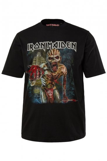 JP1880 Iron Maiden Eddie Attack Band T-Shirt Black - T-shirts - T-shirts Homem Tamanhos Grandes