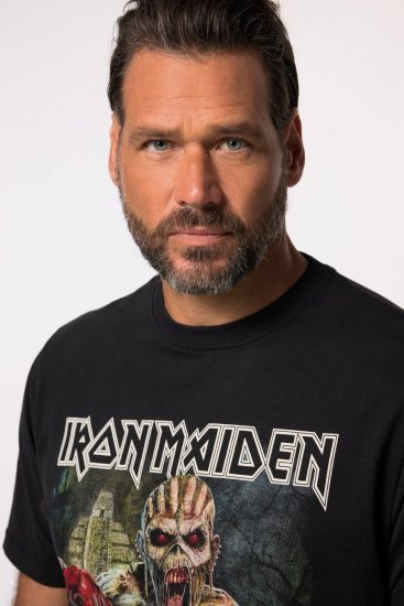 JP1880 Iron Maiden Eddie Attack Band T-Shirt Black - T-shirts - T-shirts Homem Tamanhos Grandes