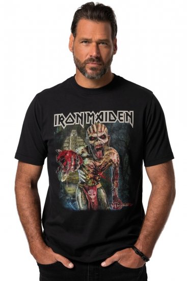 JP1880 Iron Maiden Eddie Attack Band T-Shirt Black - T-shirts - T-shirts Homem Tamanhos Grandes