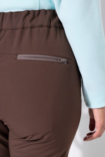 Ulla Popken 834662 Calças softshell forradas a polar Taupe - Outdoor - 