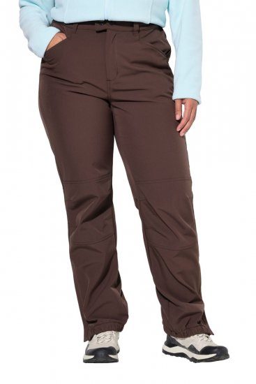 Ulla Popken 834662 Calças softshell forradas a polar Taupe - Outdoor - 