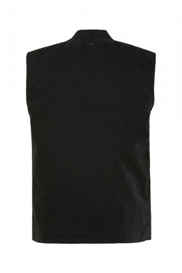 JP1880 834734 Colete canvas Preto - Casacos - Casacos Homem Tamanhos Grandes