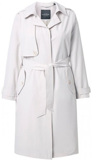 Ulla Popken 834990 Gabardina Taupe - Casacos - Casacos de Mulher em Tamanhos Grandes