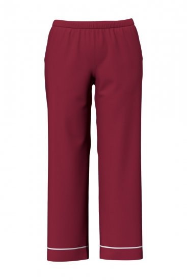 Ulla Popken 835397 Pijama de manga curta com gola de camisa Lilás - Pijamas/Loungewear - 
