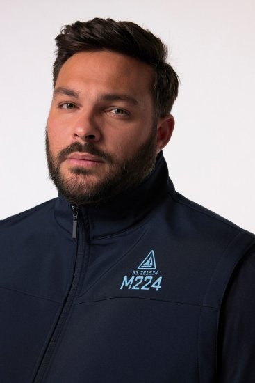 Men+ 414 Colete softshell com gola alta Azul-marinho - Casacos - Casacos Homem Tamanhos Grandes