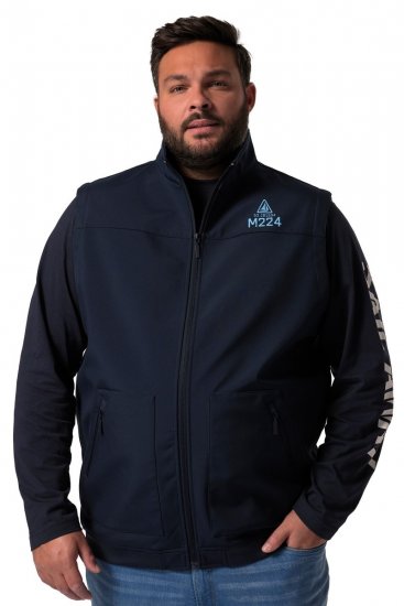 Men+ 414 Colete softshell com gola alta Azul-marinho - Casacos - Casacos Homem Tamanhos Grandes