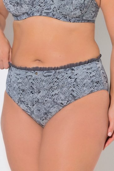 Ulla Popken 835633 Cuecas com padrão animal Antracite - Cuecas - 