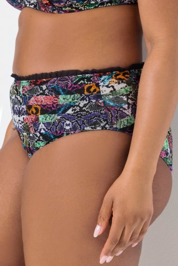 Ulla Popken 835633 Cuecas com padrão animal Multicolor - Cuecas - 