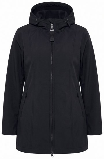 Ulla Popken 836064 Casaco técnico Preto - Jaquetas - Casacos plus size para mulher