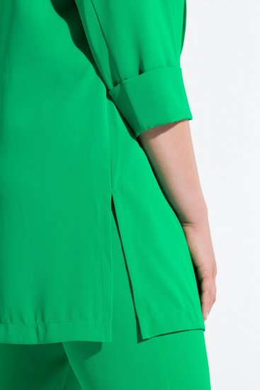 Ulla Popken 836165 Blazer comprido com manga 3/4 Verde - Blazers e Coletes - Blazers em Tamanhos Grandes