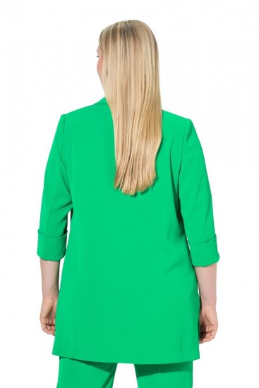 Ulla Popken 836165 Blazer comprido com manga 3/4 Verde - Blazers e Coletes - Blazers em Tamanhos Grandes