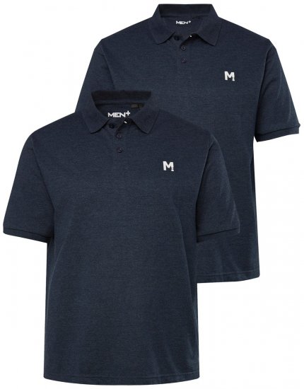 Men+ 258 Polo Azul-marinho pack de 2 - Pólos - Pólos Tamanhos Grandes Homem