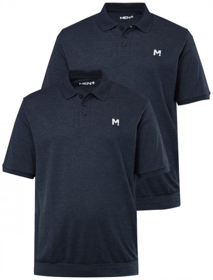 Men+ 266 Polo bellyfit Azul-marinho pack de 2 - Pólos - Pólos Tamanhos Grandes Homem