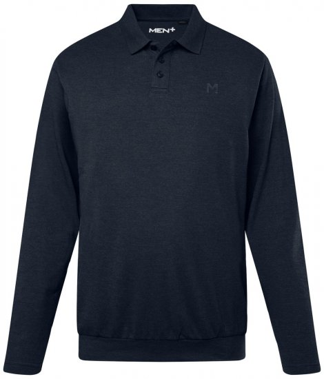 Men+ 274 Polo manga comprida bellyfit Azul-marinho - Pólos - Pólos Tamanhos Grandes Homem