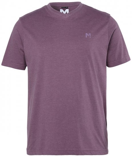 Men+ 279 T-shirt decote em V Ameixa - T-shirts - T-shirts Homem Tamanhos Grandes