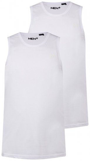 Men+ 305 Camisola de alças Branco pack de 2 - T-shirts - T-shirts Homem Tamanhos Grandes