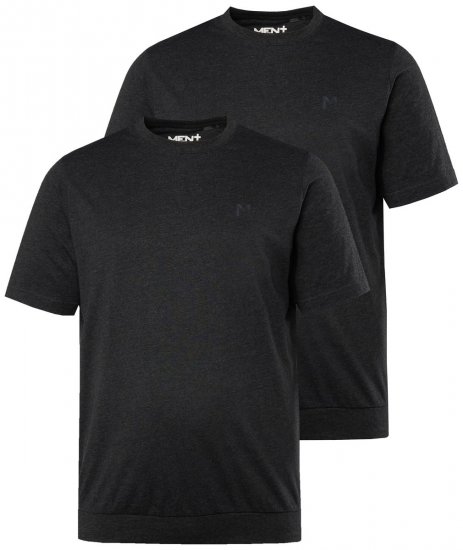 Men+ 311 T-shirt bellyfit Preto pack de 2 - T-shirts - T-shirts Homem Tamanhos Grandes