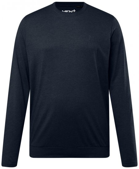 Men+ 313 T-shirt manga comprida bellyfit Azul-marinho - T-shirts - T-shirts Homem Tamanhos Grandes