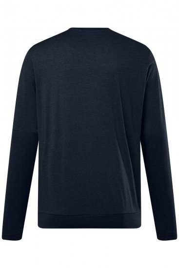 Men+ 313 T-shirt manga comprida bellyfit Azul-marinho - T-shirts - T-shirts Homem Tamanhos Grandes