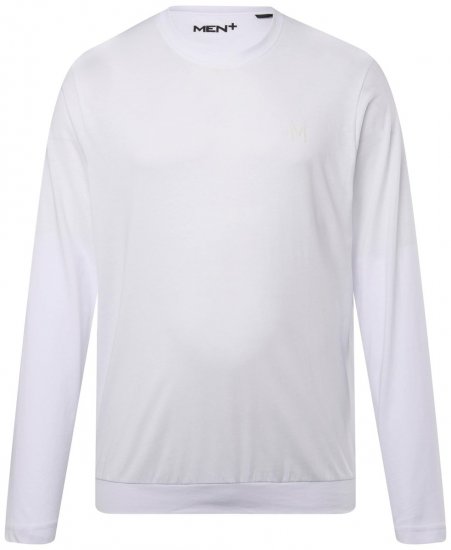 Men+ 313 T-shirt manga comprida bellyfit Branco - T-shirts - T-shirts Homem Tamanhos Grandes