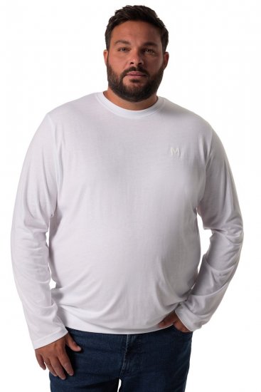 Men+ 313 T-shirt manga comprida bellyfit Branco - T-shirts - T-shirts Homem Tamanhos Grandes