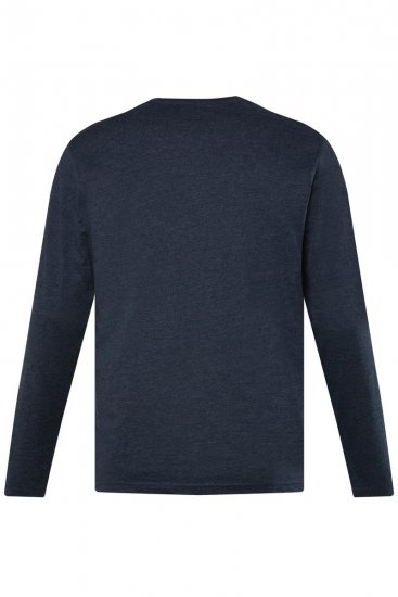 Men+ 383 T-shirt Henley manga comprida Azul-marinho - T-shirts - T-shirts Homem Tamanhos Grandes