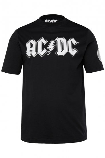 JP1880 AC/DC Classic Logo Band T-Shirt Black - T-shirts - T-shirts Homem Tamanhos Grandes