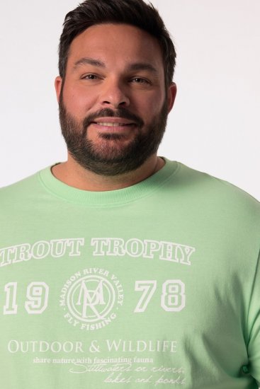 Men+ 424 T-shirt Trout Trophy Verde menta - T-shirts - T-shirts Homem Tamanhos Grandes